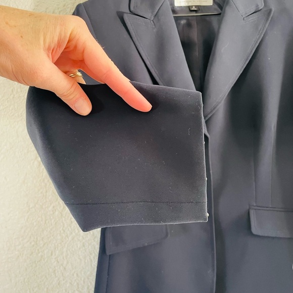 Tahari ASL Navy Blazer Jacket size 8 - Picture 9 of 15